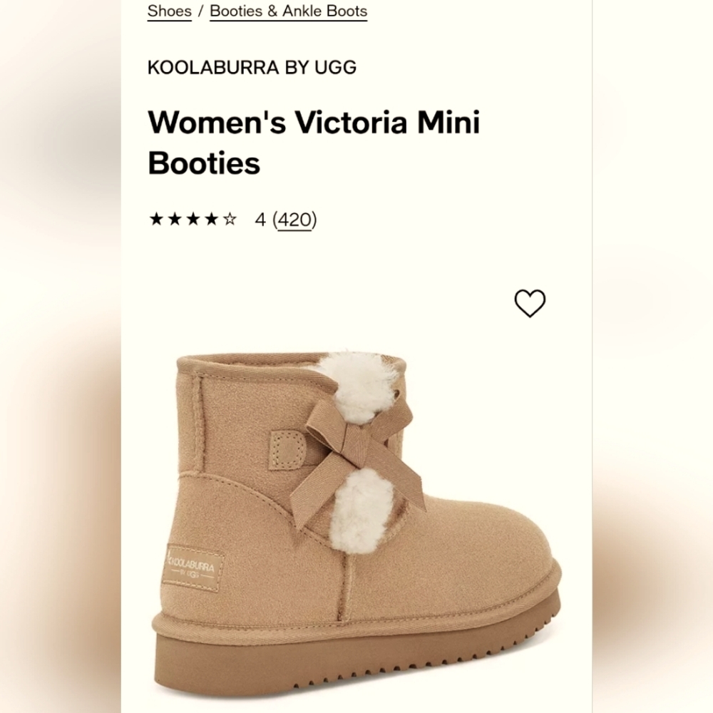 UGG Victoria Booties / Boots Size 8 Koolaburra by UGG